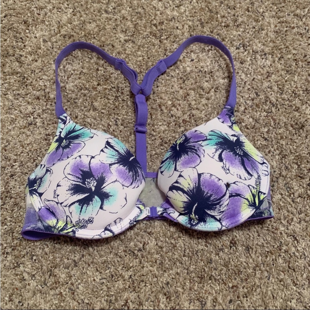 5/$45 SALE Victoria’s Secret Wear Every Wear Push-up Underwire Razorback 32B Bra